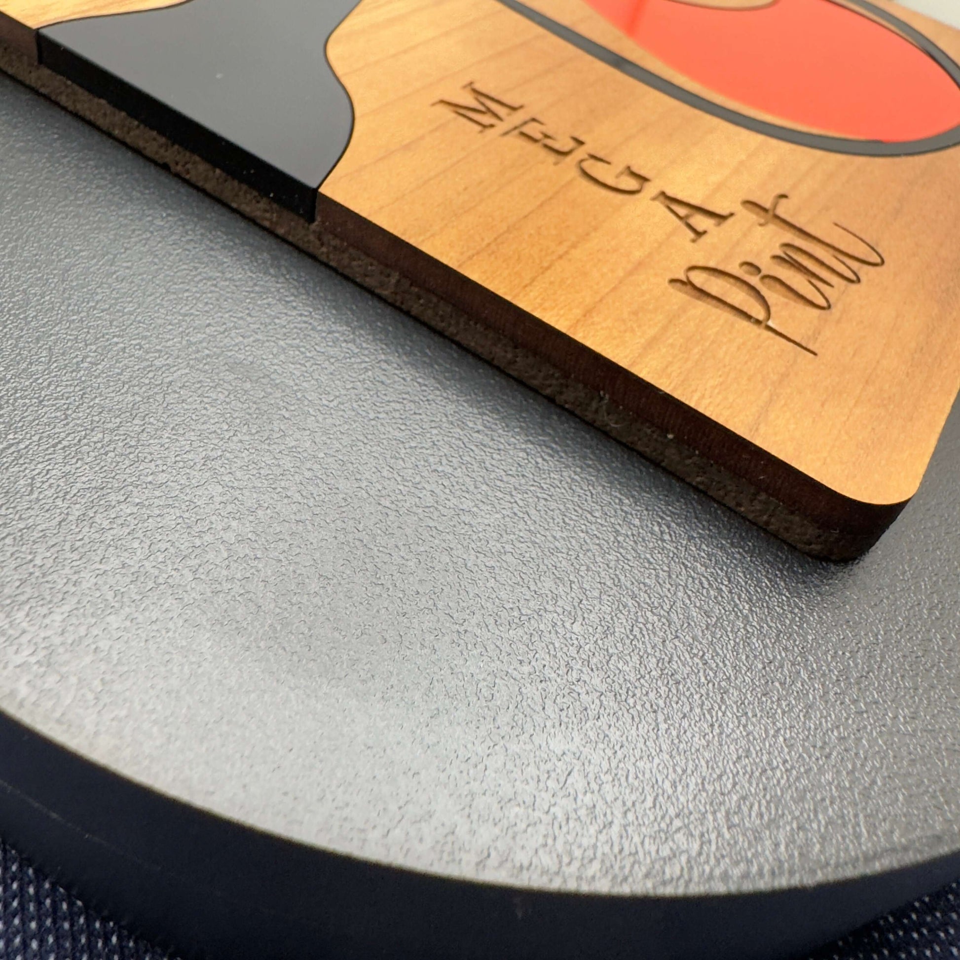 Mega pint inlaid coaster