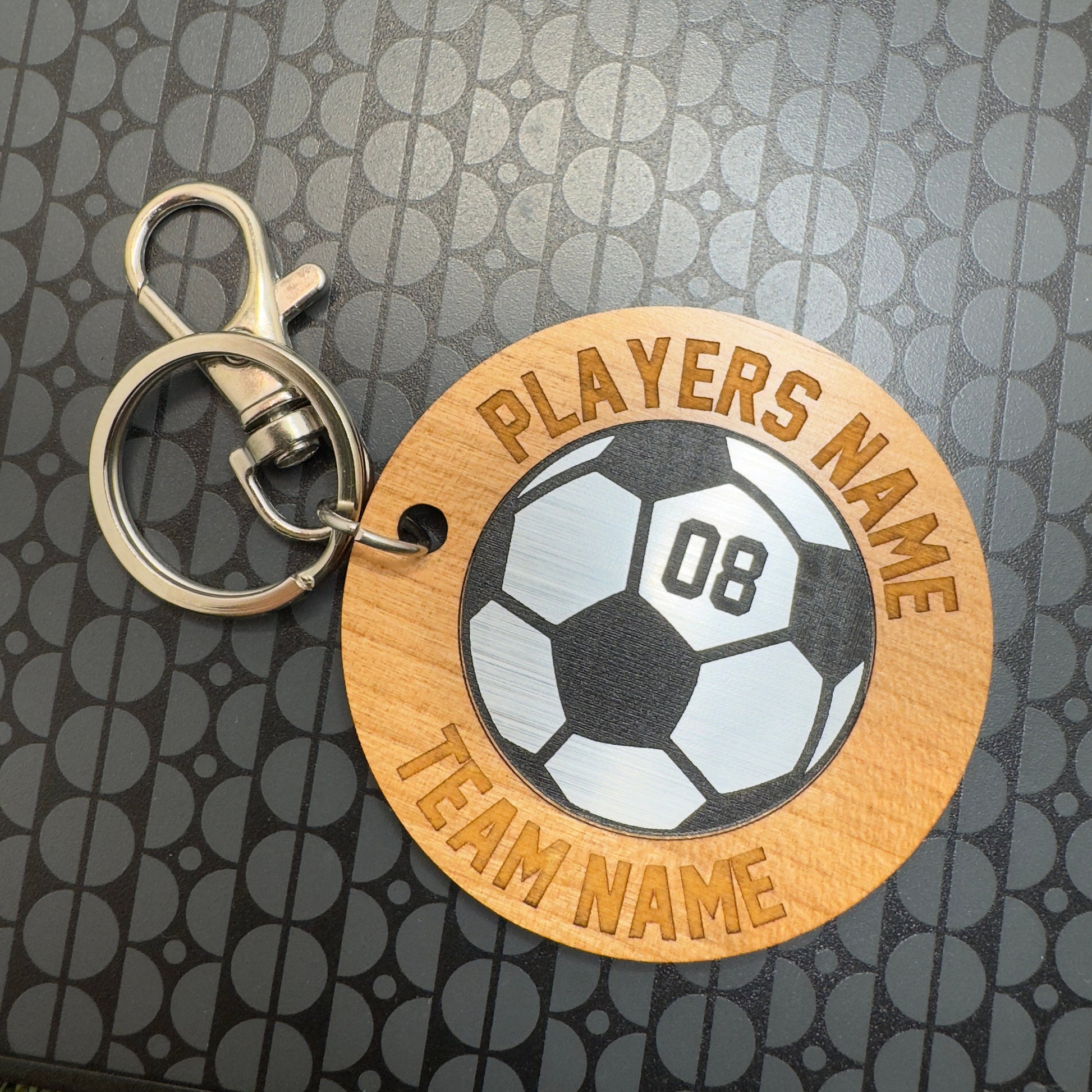 Football Keyring Personalised Soccer Keyring Birthday Christmas gift