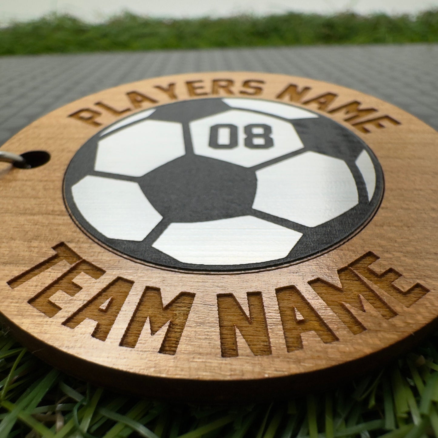 Football Keyring Personalised Soccer Keyring Birthday Christmas gift