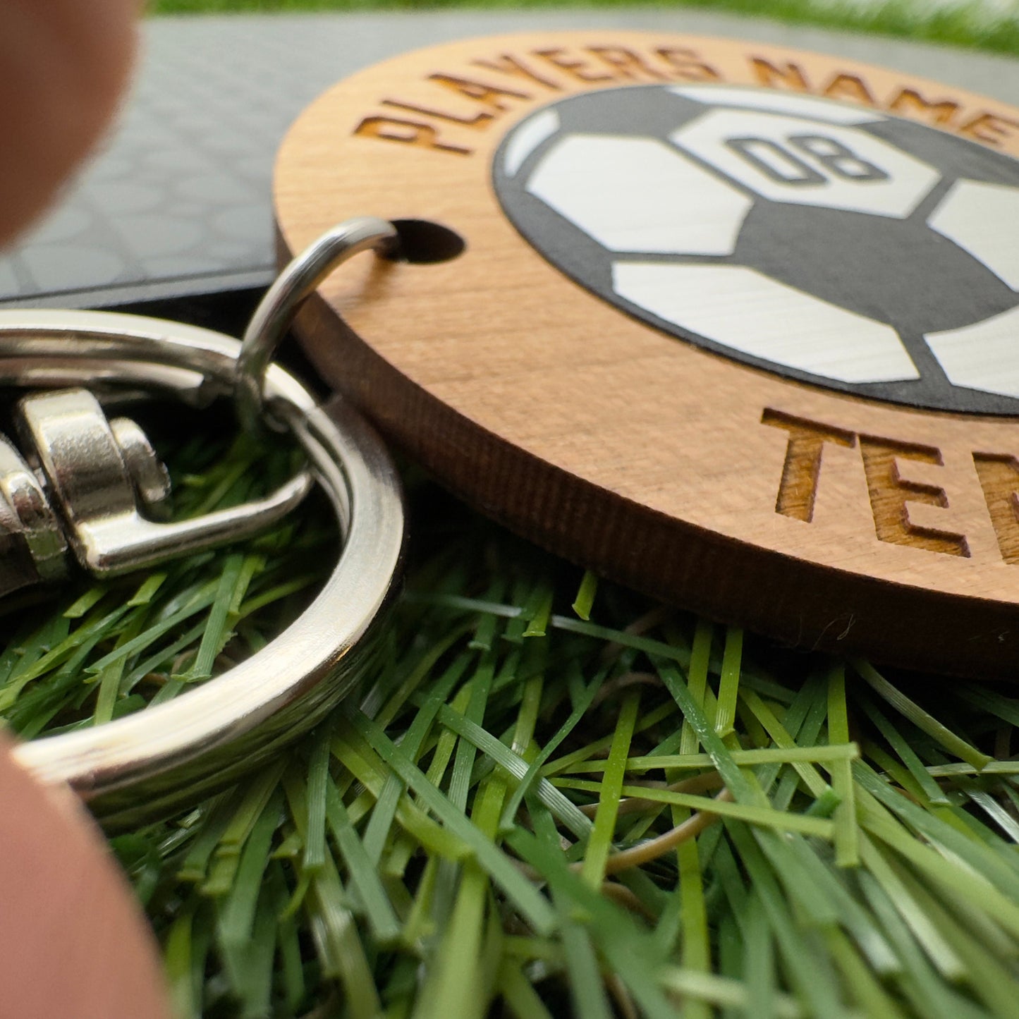 Football Keyring Personalised Soccer Keyring Birthday Christmas gift