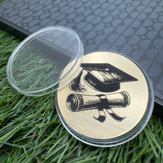 Graduation custom keepsake token