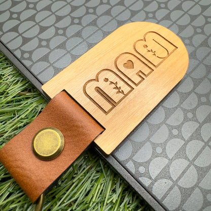 MAM Keyring Personalised Engraved Hidden Message “I Love You” Custom gift for Mum Garden Lovers Birthday Christmas gift
