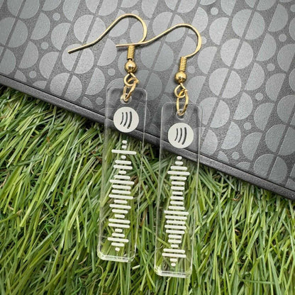 Spotify Code Earrings, Music Gifts, Spotify Earrings, Spotify Code, Playlist Earring, Personalised Scannable Spotify, Birthday, Christmas