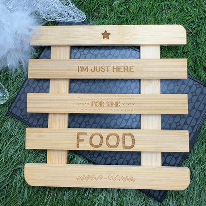 Wooden coaster engraved personalised