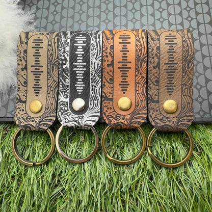 Spotify Code Keyring Personalised Scannable music code Custom Spotify code Keychain Vegan leather keyring Favourite album Music accessories