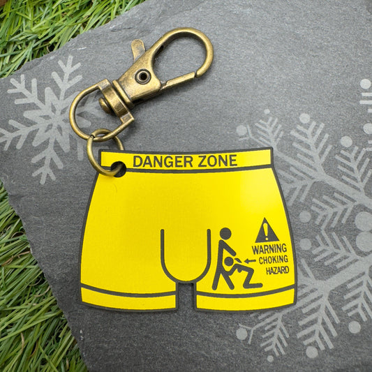 rude keyring funny gifts chocking hazard
