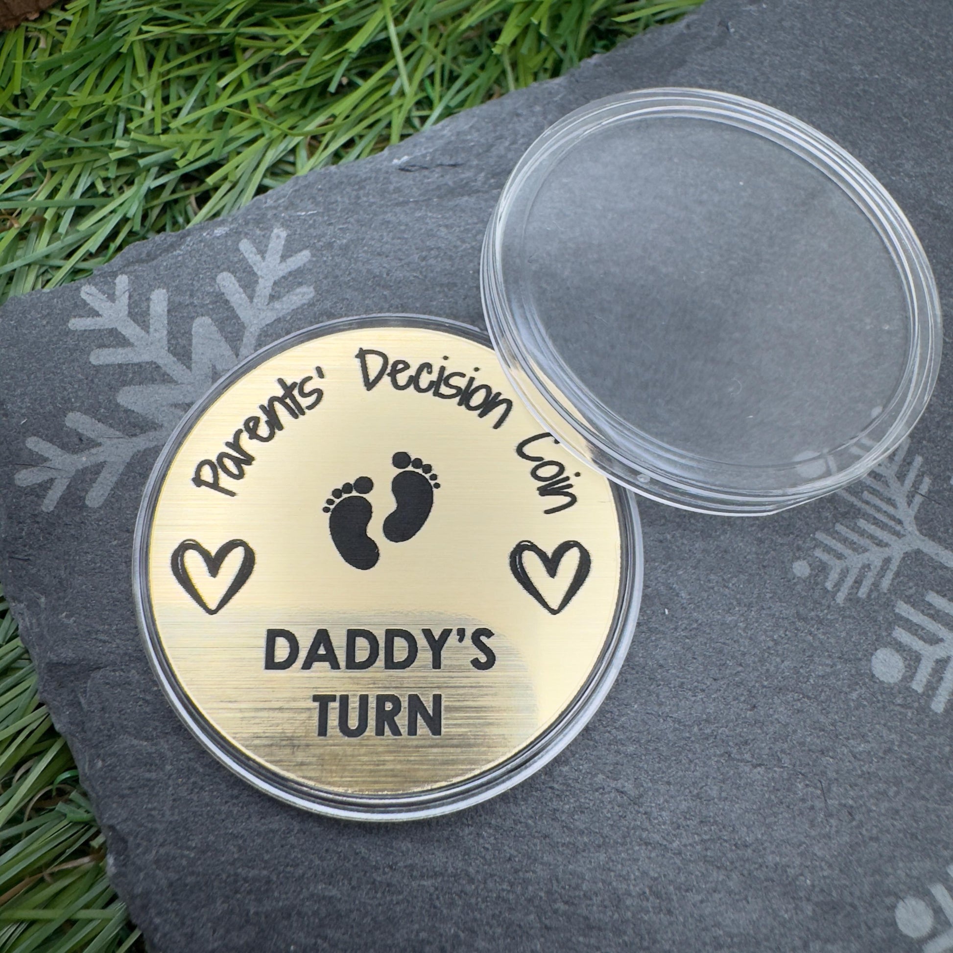 parents decision cpoin flip coin personalised