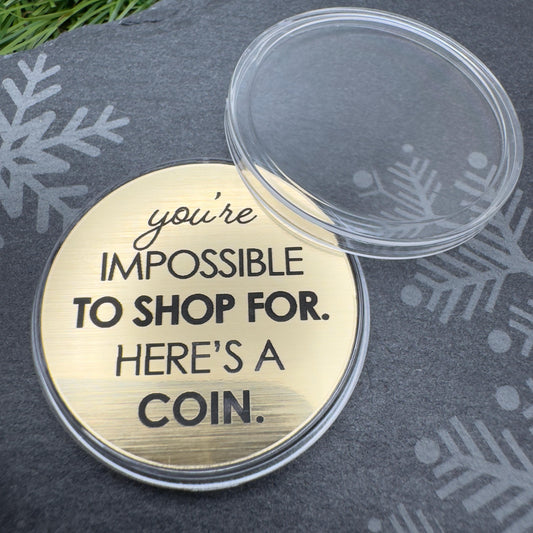 Funny Flip coin for Christmas double sided engraved