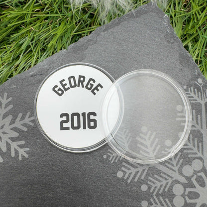 football token soccer keepsake personalised football gift