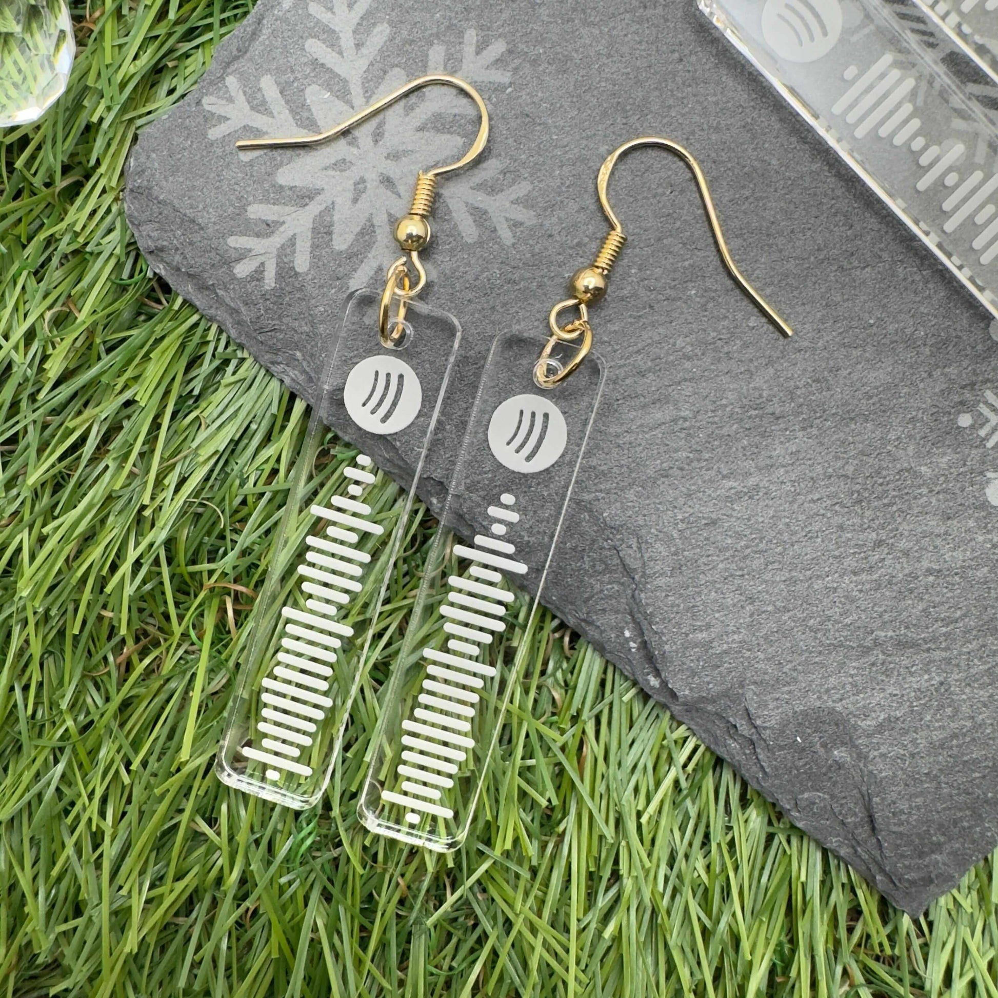 Spotify Code Earrings, Music Gifts, Spotify Earrings, Spotify Code, Playlist Earring, Personalised Scannable Spotify, Birthday, Christmas