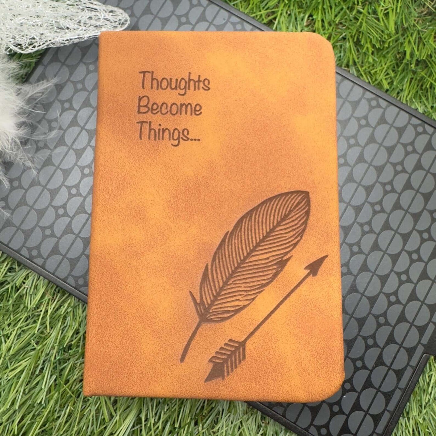 personalised leather small mini notebook travel journal
