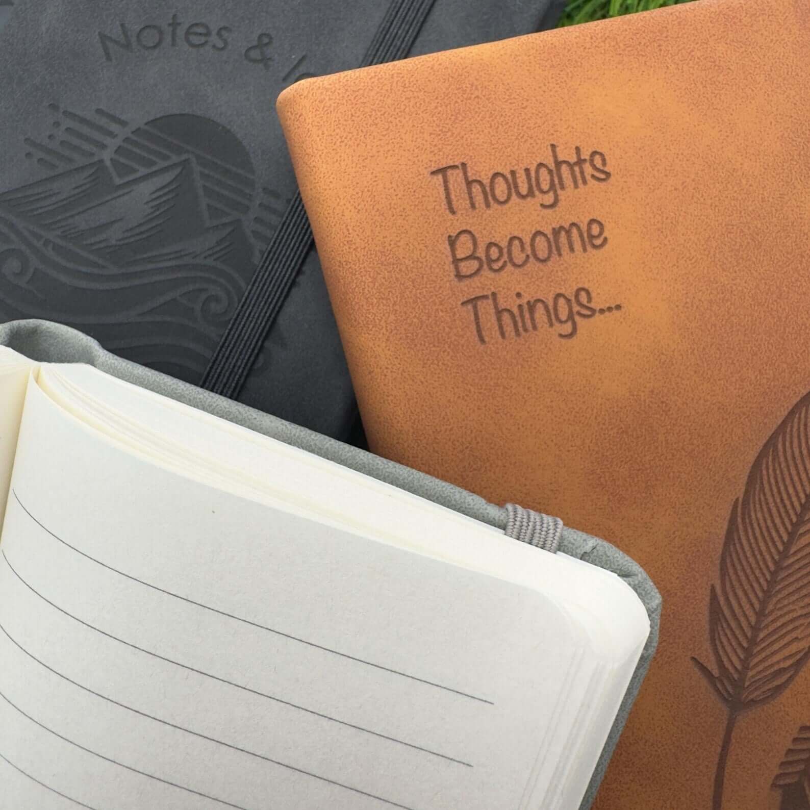 personalised leather small mini notebook travel journal